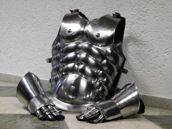 Greek Chest and Back cuirass - Knight's armour - armour steel