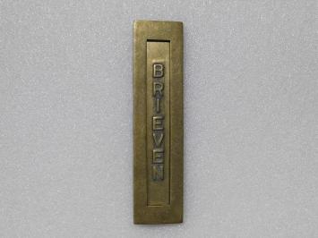 Brievenbus BRIEVEN - Verticaal - Antiek Messing