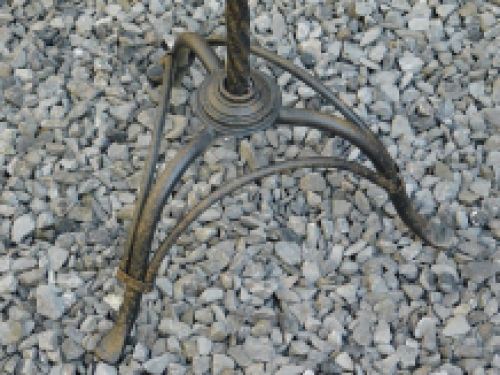 Tafel van smeedijzer, antiek bruin-zwart