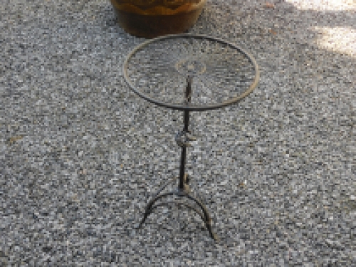 Tafel van smeedijzer, antiek bruin-zwart