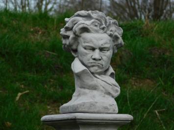 Beethoven on pedestal - 80 cm - Stone