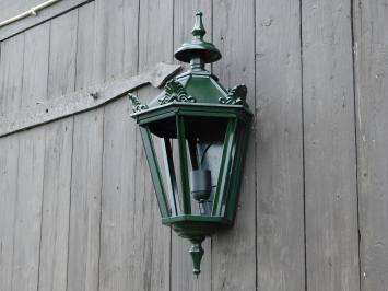 Außenlampe - 50 cm - Dunkelgrün - Alu - mit Glühbirne und Glas