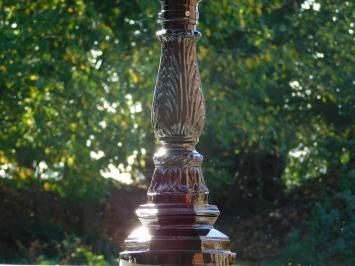 Klassische Stehleuchte für den Außenbereich, schwarz – 93 cm – Sockel mit Schirmkrone – Aluminium