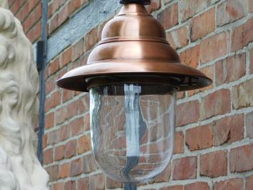 Classic Outdoor Light – Copper Shade & Cast Iron Wall Arm – 55 cm – Wall Lamp