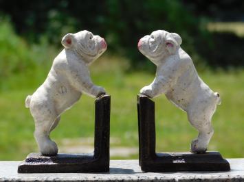 Bulldog Bookend Set – Cast Iron