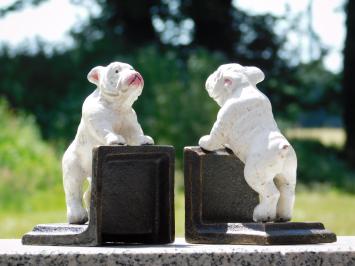 Bulldog Bookend Set – Cast Iron