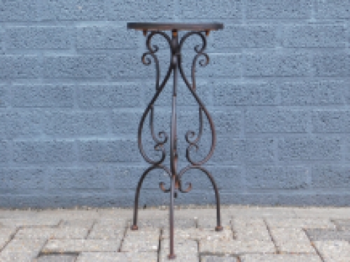 Decorative side table French Lilies - wrought iron