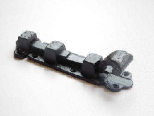 Slide lock - bolt Ciap - wrought iron, black powder coated