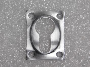 Square Cylinder Rosette – 37 x 37 mm – Matte Nickel