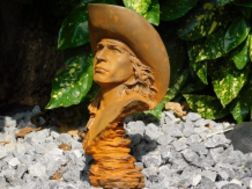 Special statue of a Cowboy, cast iron, very detailed!