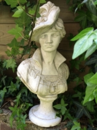 Skulptur Dame, voll von Stein, schön!
