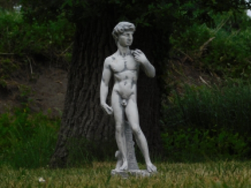 Statue full of stone of the biblical figure David