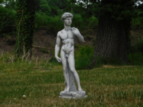Statue full of stone of the biblical figure David