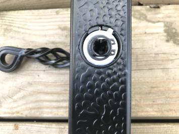 Black Set Door Hardware for Front Door - Wrought Iron - PZ 92