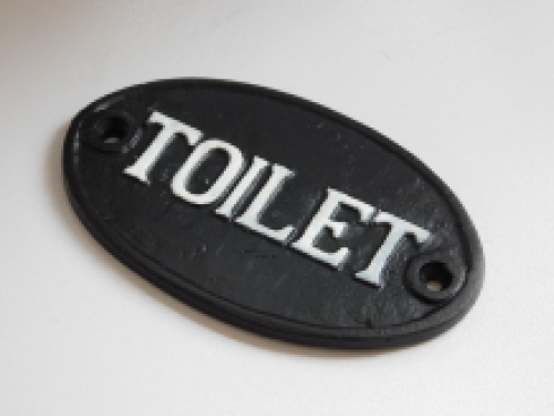 Türschild Toilette - Gusseisen