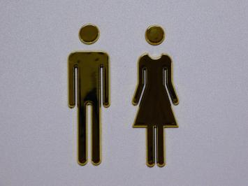 WC-Türschilder - Mann und Frau - WC-Schilder