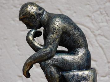 Statue The Thinker - Cast iron - Green Finish