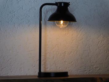 Decoratieve Bureaulamp - Draadloos - Antiek look - Zwart