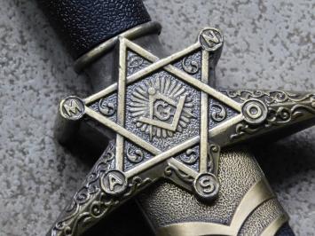 Decorative dagger - Freemason - steel blade