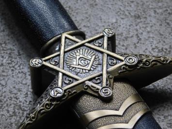 Decorative dagger - Freemason - steel blade