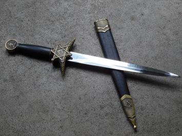 Decorative dagger - Freemason - steel blade
