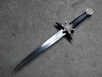 Decorative dagger - Freemason - steel blade - z/zw