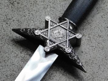 Decorative dagger - Freemason - steel blade - z/zw