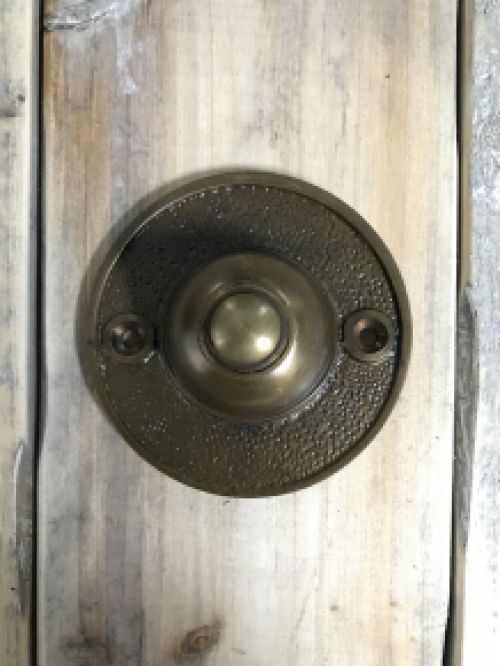 Ronde deurbel messing, van zeer goede kwaliteit