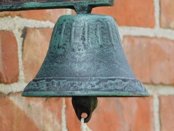 Horse-shaped Doorbell – White – Cast Iron – Vintage Wall Bell