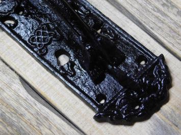 Door handle dragon guard | medieval style | iron | black