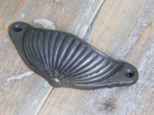 Wrought iron door handle, beautiful and sturdy handle for a door or for example a drawer 