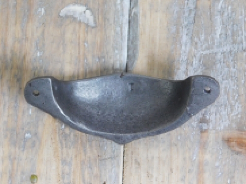 Wrought iron door handle, beautiful and sturdy handle for a door or for example a drawer 