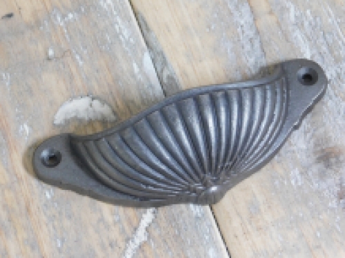 Wrought iron door handle, beautiful and sturdy handle for a door or for example a drawer 