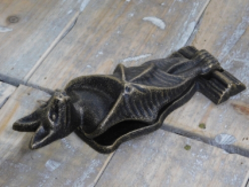 Deurklopper Vleermuis - gietijzer - bronskleur