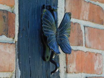 Door knocker Butterfly - Black - Iron