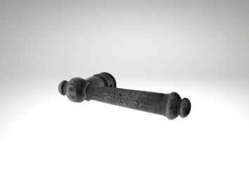 Door handle Windsor - Cast iron Galvanised