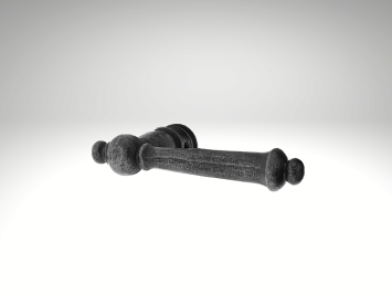 Door handle York - Cast iron Galvanised