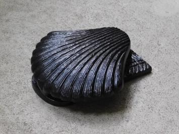 Door knocker shell - black - cast iron