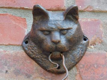 Deurklopper met Kat en Muis - Gietijzer