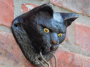Cat and Mouse Door Knocker – Coloured Cast Iron