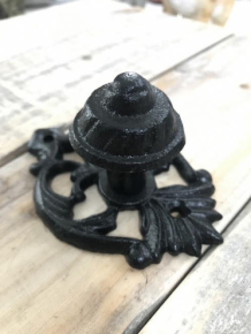 Door knob - Knob cast iron black, Model Ess