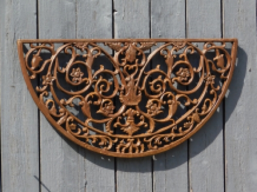 Doormat - wall ornament - cast iron - dark brown