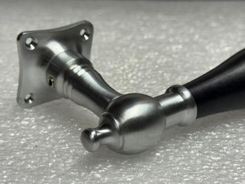 Deurset chrome mat - klinken en rozetten - compleet