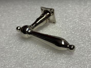 Türbeschlagset – Nickel-Chrom – glänzende Türgriffe und Rosetten