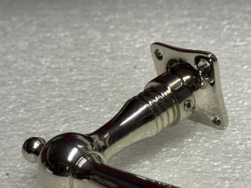 Türbeschlagset – Nickel-Chrom – glänzende Türgriffe und Rosetten