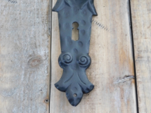 Italian exclusive wrought iron door hardware for room doors-Corina-Vecchia black