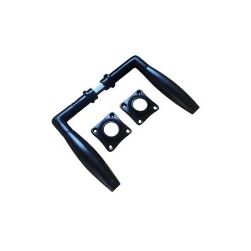 Türgarnitur schwarz – Nickel mit Ebenholz – komplett