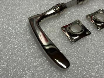 Deurbeslag set - chroom glanzend - complete deurset