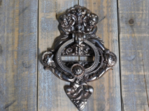 Door Knocker, Angel, Antique | Iron, Red(Copper) | H26,0xW18,5 Cm