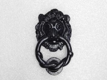Lion Door Knocker – Cast Iron – Black Lacquered